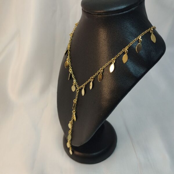Colar Folheado a Ouro Folhas - Imagem 2