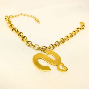 Pulseira Folheada a Ouro "S"