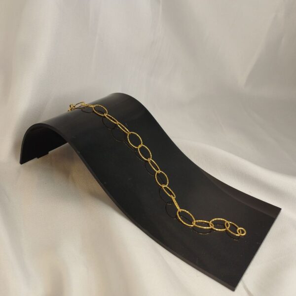 Pulseira Folheada a Ouro Elos Ovais - Imagem 3