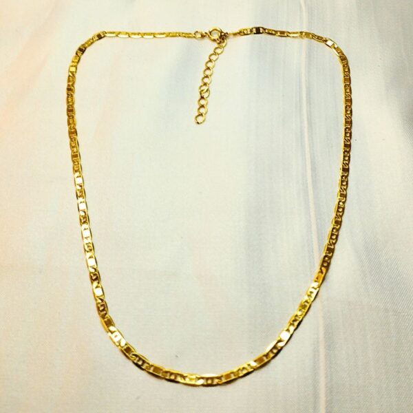 Corrente Folheada a Ouro Laminada - Imagem 3