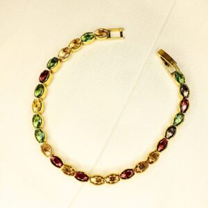 Pulseira Folheada a Ouro Riviera Ovais