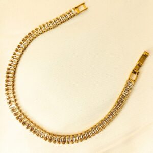 Pulseira Folheada a Ouro Riviera Zircônias