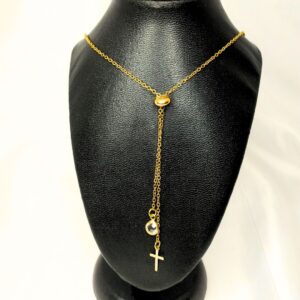 Colar Folheado a Ouro Estilo Gravatinha
