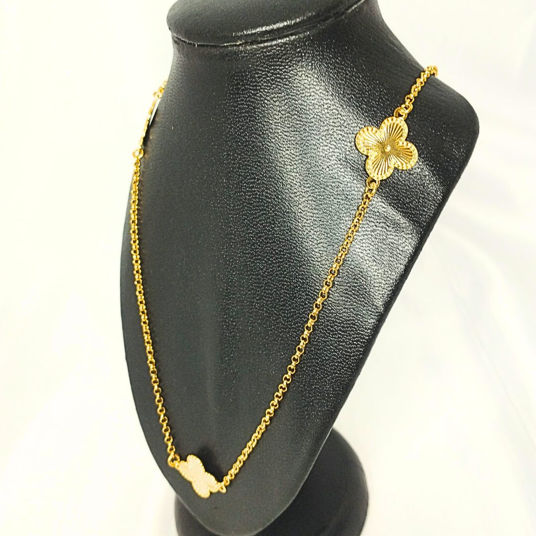 Colar Folheado a Ouro Trevo - Imagem 3