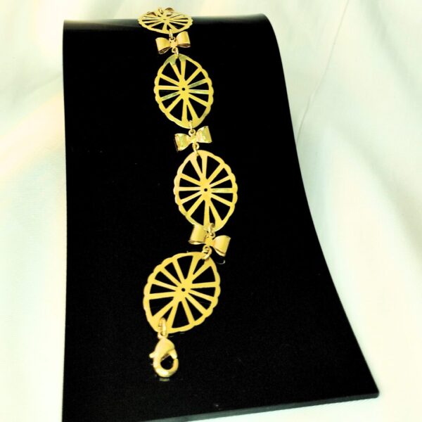 Pulseira Folheada a Ouro com Laços - Imagem 3