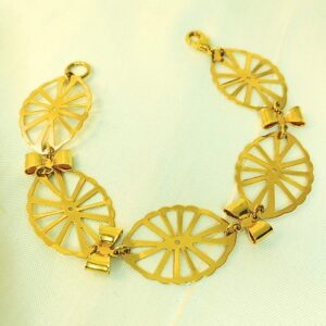 Pulseira Folheada a Ouro com Laços
