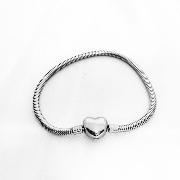 Pulseira de Aço Inox Pandora Coração - Imagem 8